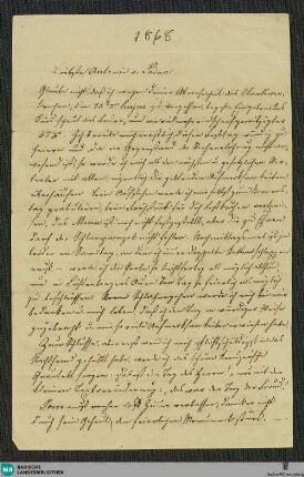 Brief von Vincenz Lachner an Antonie von Padua, 1868 - K 2917, 9