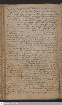 Lebenslauf von Ernst Bogislaus Ventzcki.