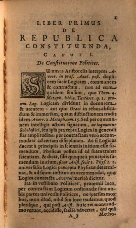 Arnisaei, Henningi Doctrina politica in genuinam methodum Aristotelis