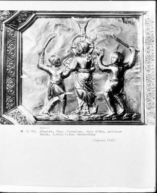 Der Hochaltar des Aachener Münsters — Pala d'Oro Ottos III. — Die Geißelung