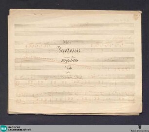 2 Operas. Excerpts. Arr - Don Mus.Ms. 2624
