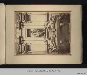 Album mit Veduten aus Florenz : Vedute mit Lorenzo Grabmal in der Medici-Kapelle