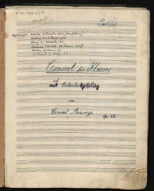 Konzerte; pf, orch; F-Dur; op.28