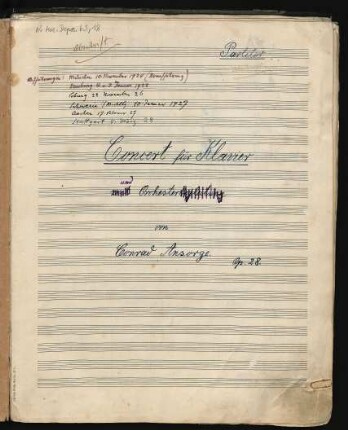 Konzerte; pf, orch; F-Dur; op.28