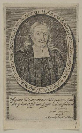 Bildnis des Johann Gözinger