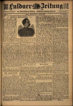 Ausgabe vom Montag, den 27. Januar 1902.