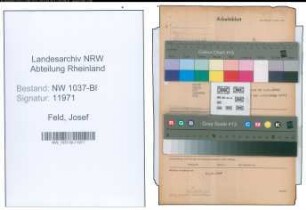 Entnazifizierung Josef Feld , geb. 31.12.1884 (Sekretaer)