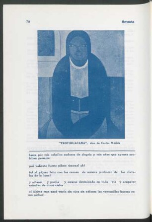 Teotihuacana : óleo de Carlos Mérida
