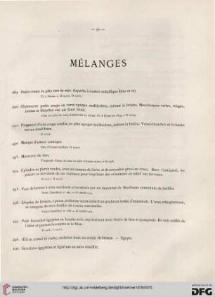 Mélanges