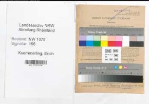 Entnazifizierung Erich Kuemmerling , geb. 12.06.1888 (Steueramtmann)