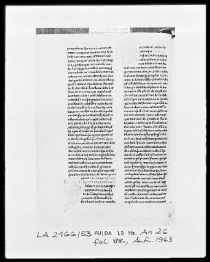 Augustinus, Enarrationes in Psalmos 1-50 — Initiale, Folio 88 verso