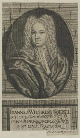 Bildnis des Ioannes Wilhelmus Goebel