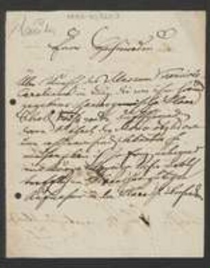 Brief von Anton Eleutherus Sauter an Unbekannt