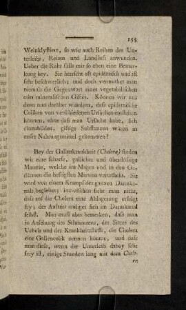 155-165, Bey der Gallenkrankheit (Cholera) finden wir ...