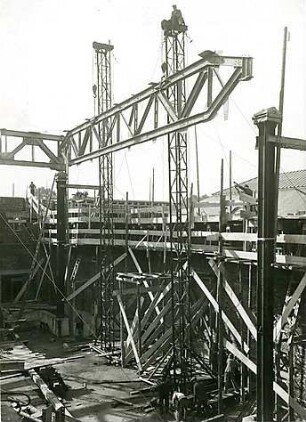 Bestelmeyer, German; München; Technische Hochschule (TH) - Baustellenfoto