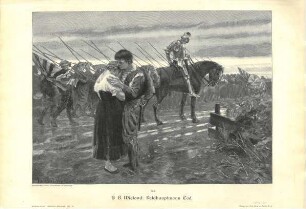 Grafik "Feldhauptmann Tod" von Hans Beat Wieland