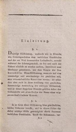 Taschenbuch der Geburtshülfe für angehende Geburtshelfer, 1