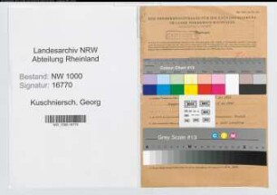 Entnazifizierung Georg Kuschniersch, geb. 26.10.1913 (Zollinspektor)