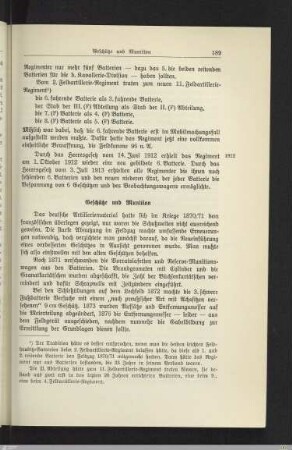 Geschütze und Munition