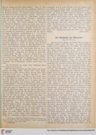 Zur Geschichte der Minoriten