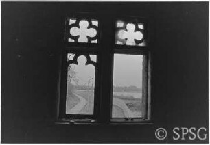 Mauerfall, Potsdam, Ufer Park Babelsberg, Blick aus Maschinenhaus Babelsberg in Richtung Glienicker Brücke.