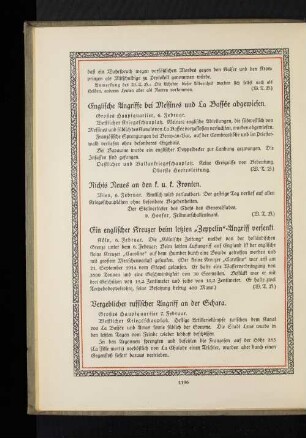 Englische Angriffe bei Messines und La Bassée abgewiesen.