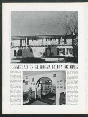 Sobriedad en el hogar de los actores