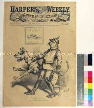 Zeitschriftenkarikatur "It is ever thus with arbitrators" aus Harper's Weekly