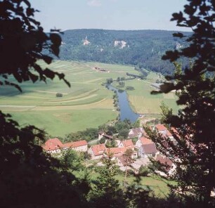 Blick ins Donautal kurz vor der Ortschaft Beuron