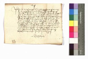 Graf Kraft von Hohenlohe an den Pfalzgrafen.