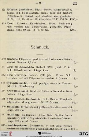 Schmuck (Nr. 840-853)