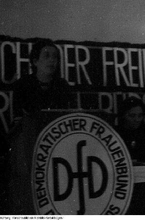 Freiberg. Demokratischer Frauenbund Deutschlands (DFD), Schulung von Funktionärinnen des DFD, 12.-16.? April 1947 & Freiberg. Demokratischer Frauenbund Deutschlands (DFD), Schulung von Funktionärinnen des DFD, 12.-16.? April 1947