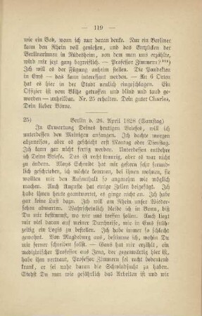 25) [Brief vom] 26. April 1828