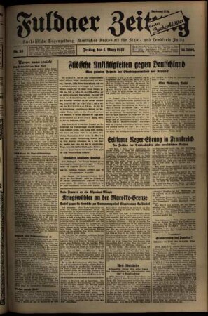 Ausgabe vom Freitag, den 05. März 1937.