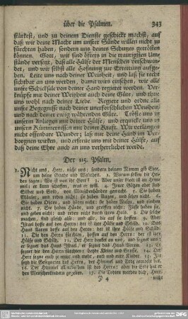 Der 115. Psalm