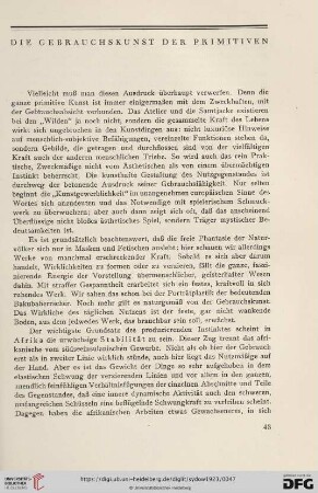 Die Gebrauchskunst der Primitiven