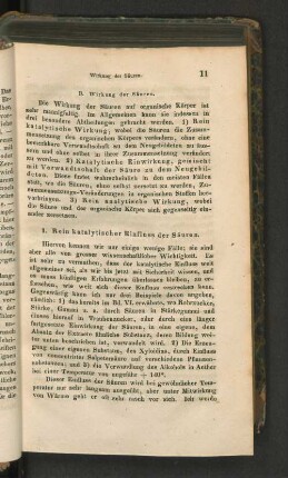 1. Rein katalytischer Einfluss der Säuren.