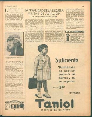 La finalidad de la escuela militar de aviación : Por el mayor Aristobulo Reyes