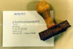 Stempel "HO"