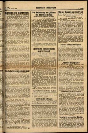 Zweite Ausgabe vom Montag, den 28. Oktober 1940.