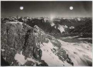 Alpen, Zugspitze, Gipfelkreuz