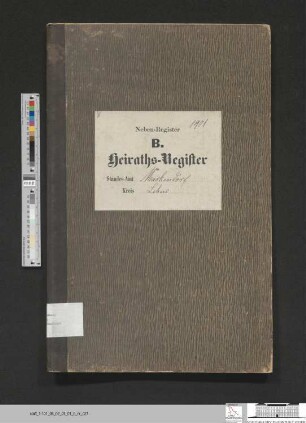 Heiratsregister Markendorf 1901