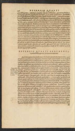 Defensio Quarti Argumenti ...
