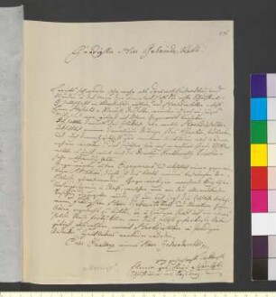 Brief von Warrloß, Eleonore Freiin von an Goethe, Johann Wolfgang von