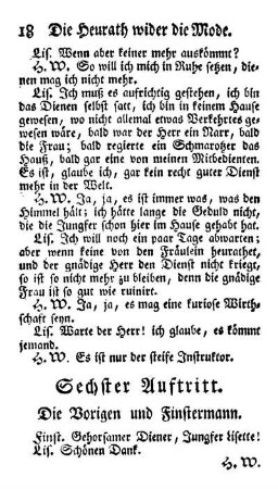 Sechster Auftritt. Die Vorigen und Finstermann