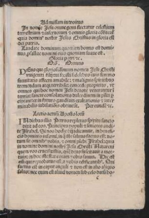 Lectio actuum Apostolorum