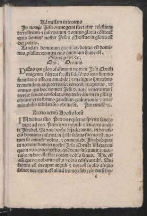 Lectio actuum Apostolorum