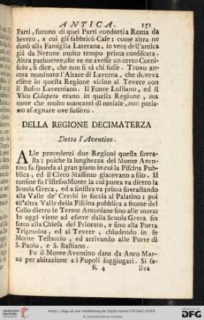 Della regione decimaterza