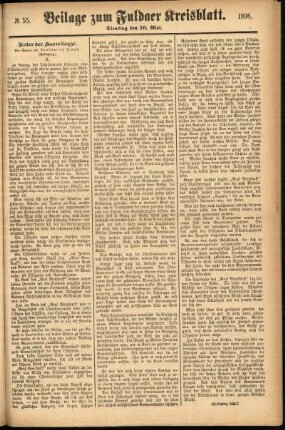 Zweite Ausgabe vom Dienstag, den 10. Mai 1898.