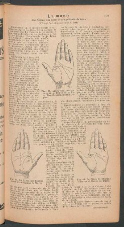 La mano - sus formas, sus líneas y el significado de estas - [Continuación]
